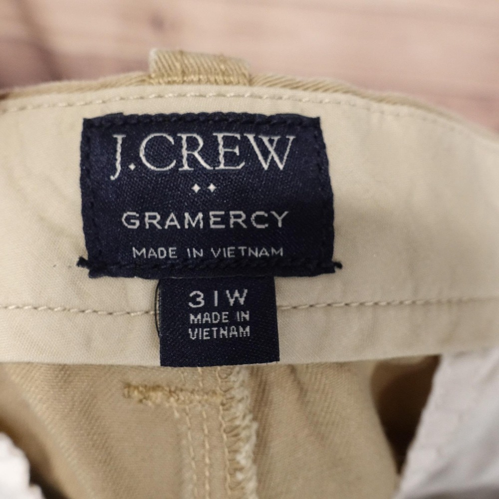 J.Crew Gramercy Shorts Mens 31 Beige Chino Cotton 9 Inseam Casual Summer - Picture 5 of 7